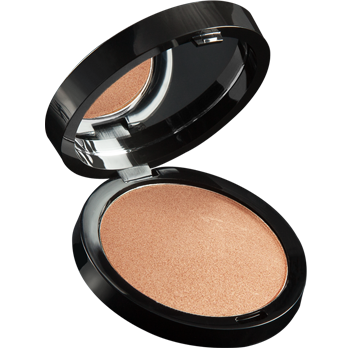 Highlighting creamy silky powder with luminescent pearls to illuminate features, amplifies radiance.